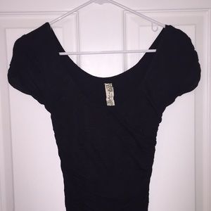 Free People Ruched Mini Dress